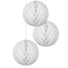 EinsSein 3 x Honeycomb Balls Supreme White Diameter 25 cm