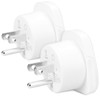 kwmobile 2x Travel Adapter for USA Type B - Travel