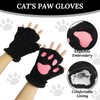 Pack of 5 Black Cat Costume Set, Plush Faux Fur