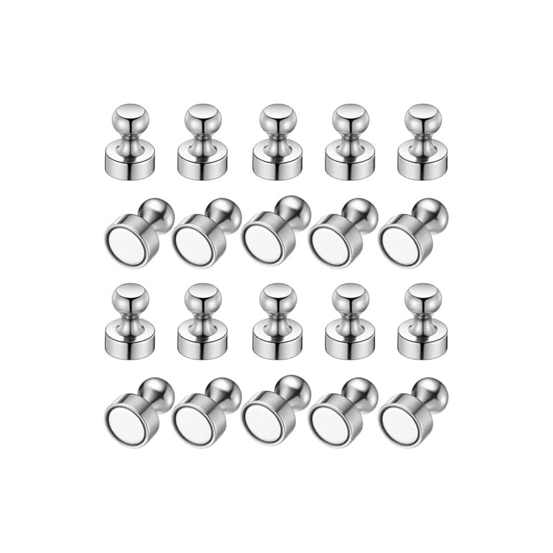 16pcs Strong Magnetic Pins with Storage Box, Non-Marking for Drawing