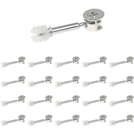 20 Sets Cam Lock Nuts and Bolts,Furniture Fixing Cam Dowels Screws,Connectors Fasteners for Furniture