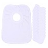 Baby 12 Pack Bibs 100% Cotton White Popover The Head