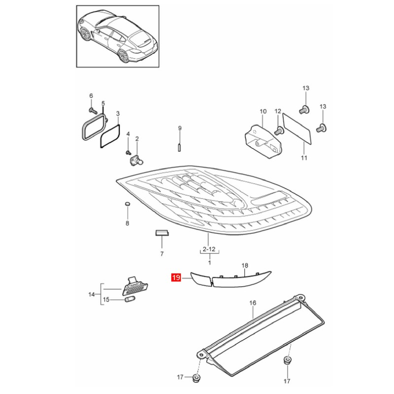 Side Rear Fog Reflector Left Right Rear Side Bumper Fog