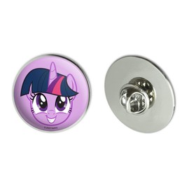 My Little Pony Twilight Sparkle Face Metal 1.1" Tie Tack Hat Lapel Pin Pinback