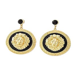 Basketball Wives Love and Hip Hop Lion Head Stud Earrings