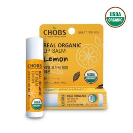 Haps CHOBS(찹스) 리얼 오가닉 립밤 레몬 5g CHOBS Real Organic Lip Balm Lemon 5g