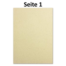50 x Eco Writing Paper Made of Grass Paper DIN A4 - Recycled Paper 200 g/m² - Environmental Craft Paper for Invitations or Menu Cards - Glüxx Agent