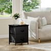 Somdot Nightstand, Small Dresser for Bedroom with 2 Drawers, Bedside