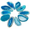 rockcloud 10 Pcs Agate Light Table Slices, Healing Crystals Geode