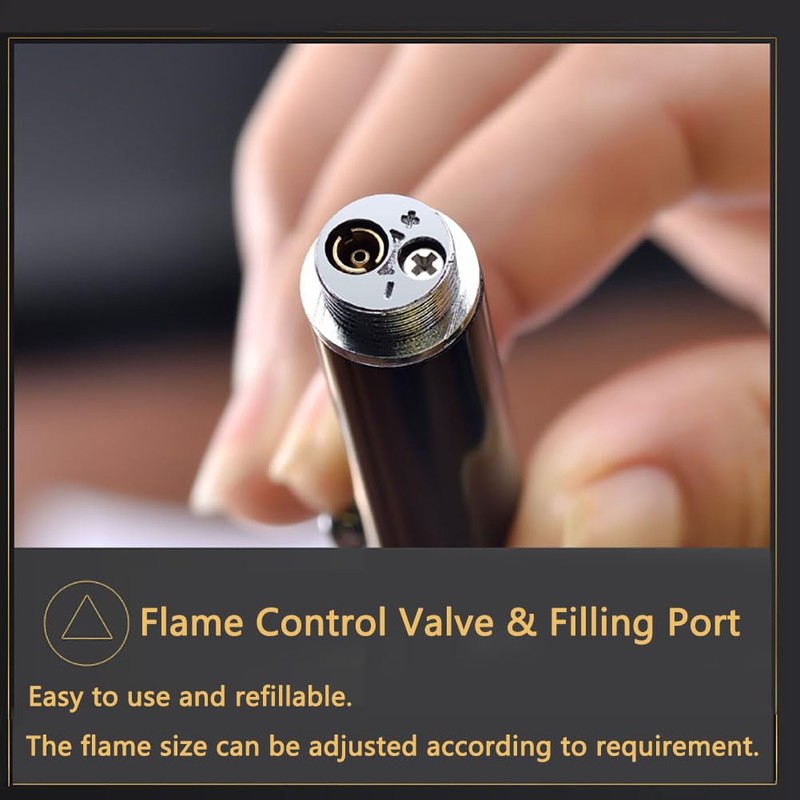 Butane Torch Lighter - Ballpoint Pen Lighter, Windproof Solar Beam