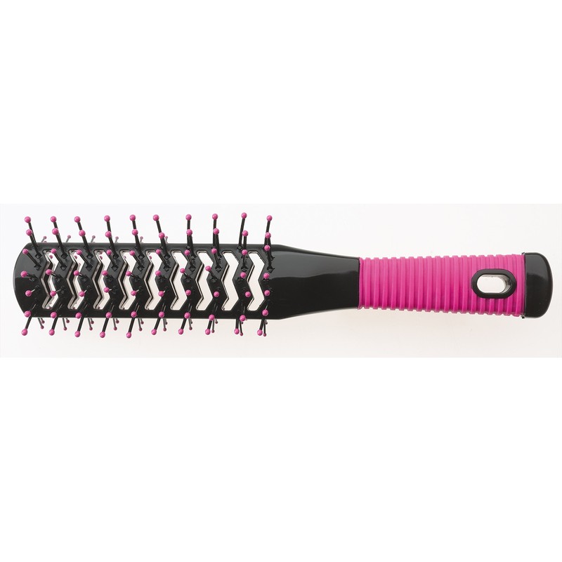 Sibel - double sided tunnel hairbrush - pink