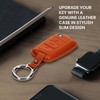 kwmobile Premium Leather Car Key Protective Case Compatible with VW