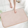 Inlume Bath Mat 30x20 Ultra Absorbent Non-Slip Microfiber Quick Dry