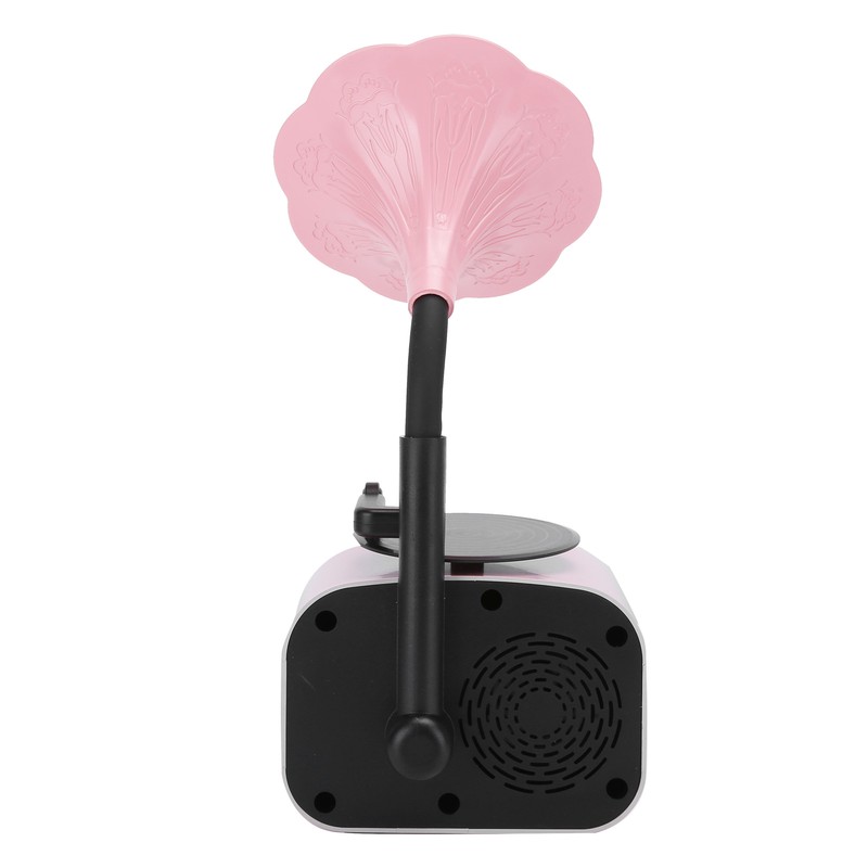 Portable Phonograph Vintage Retro Bluetooth Speaker Loudspeaker Box Equipment Accessorypink