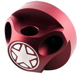 VMS RACING Combo RED MOAB ANTENNA & RED ANODIZED HOUSING COVER BASE in Billet Aluminum Short Compatible with Jeep Wrangler JK JKU JL JT