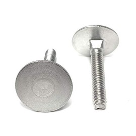 (10) 1/4-20x1-1/2 Stainless Steel Elevator Bolt Square Neck (1" Diameter Head) 18-8