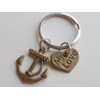 My Love Bronze Anchor Keychain - You're the Anchor in