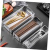 LIFKOME Rectangular Chopstick Holder Drainage Design Easy to Use Cutlery