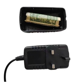 Secret Stash UK Plug Immitation Charger Hidden Compartment Box Diversion Safe - Storage Device for Festivals Music Events Raves Parties and Home and Security - Conceal Valuables Cash Jewelry and More