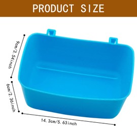 Sunshine smile Pack of 2 Parrot Bathtub, Small Parrot Shower Bath, Bird Bath for Cage, Hanging Bird Bath Tub, Parrot Shower Bird Cage Accessories, Parrot Bathtub Bird, Bird Cage Accessories