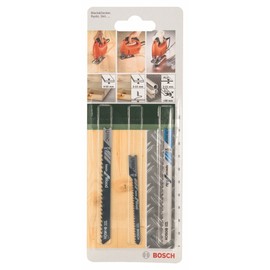 Bosch Accessories 2609256774 DIY Stichsägeblattset 3-teilig U111C (1)/ U19BO (1)/ U127D (1)