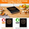 Thermochromic Silicone Induction Cooktop Protect Mat, 2 PCS Multifunctional Silicone