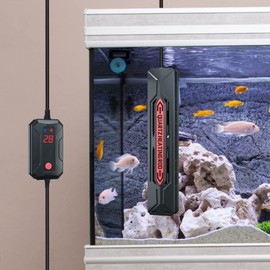 DONGKER Aquarium Heater, 1200W Submersible Fish Tank Heater Fast Heating W/Extra LED Temperature Controller for 100-185 Gallon Saltwater and Freshwater