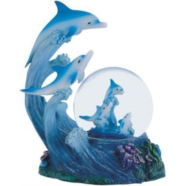 George S. Chen Imports Snow Globe Dolphin Collection Desk Figurine Decoration