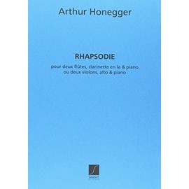 RAPSODIE - POUR 2 FLUTES CLARINETTE ET PIANO MUSIQUE D'ENSEMBLE
