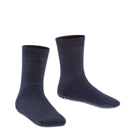 FALKE Unisex Kid's Catspads K HP Cotton Wool Grips On Sole 1 Pair Socks, Opaque, Blue Dark Marine 6170, 9/11.5 UK Child