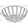 Black Wire Iron Basket Fruit Bowl