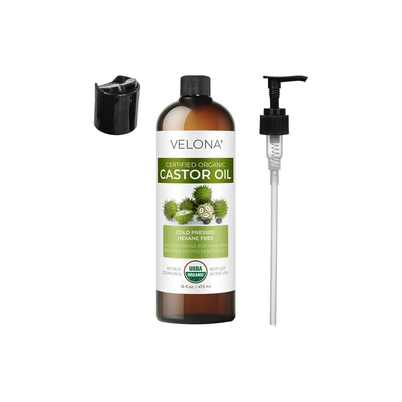 Aceite De Ricino Orgánico Certificado Usda, Cabello- Velona