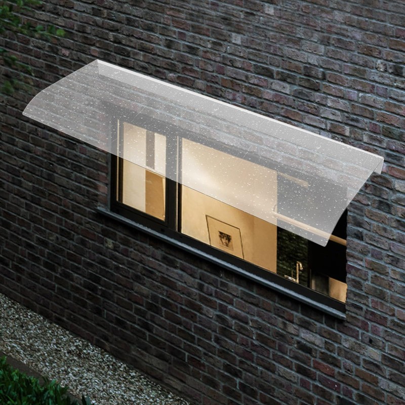 39.4 * 13.58in Awning Canopy UV Rain Snow Protection, Wall