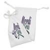 Lunarable Mardi Gras Fabric Pouch Set of 2, Simplistic Modern