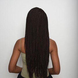 JBG SERVICES Twirl Synthetic Hair Full Lace Front Wig - 26 Inch Twirl Wig 13x6 Micro Million Wigs -Easy to Attach Full Lace Hair Cap Lace Braiding Wig – Natural Looking Color 01