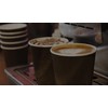 Signature Packaging Ripple Hot Cups with Lids for Coffee and