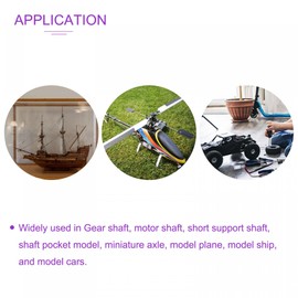 sourcing map 2 Pack 300mmx5mm 304 Stainless Steel Rod Lathe Bar Stock for DIY Craft Model Plane Model Ship Model Cars