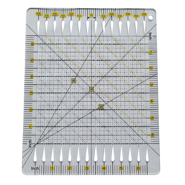 HONEYSEW Acrylic Quilt Cut Ruler Template for Quilting Fabric Cutting Crafts