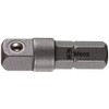 WERA 136000 Socket Adapter 1/4 inch DRx 1/4 inch HEX/25