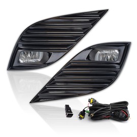 Sinoparcel LED Fog Lights for CAMRY L/SE/XSE/LE/XLE 2018 2019 2020 Toyota,12V Driving Fog Lamp Assembly Kit with Housing,300% More Brightness than Halogen,Pack of 2