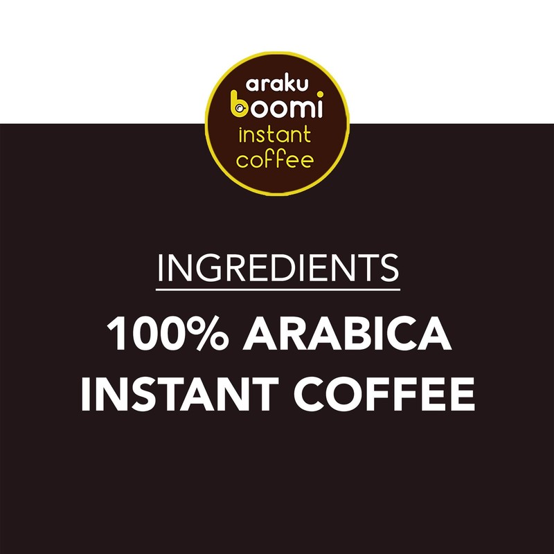 Boomi Premium Single Origin Instant Coffee Powder | Medium Roast,