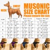 Musonic No Pull Dog Harness, Breathable Adjustable Comfort, Free Leash