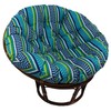 Blazing Needles Patterned Outdoor Spun Polyester Papasan Cushion, 46", Montfleuri