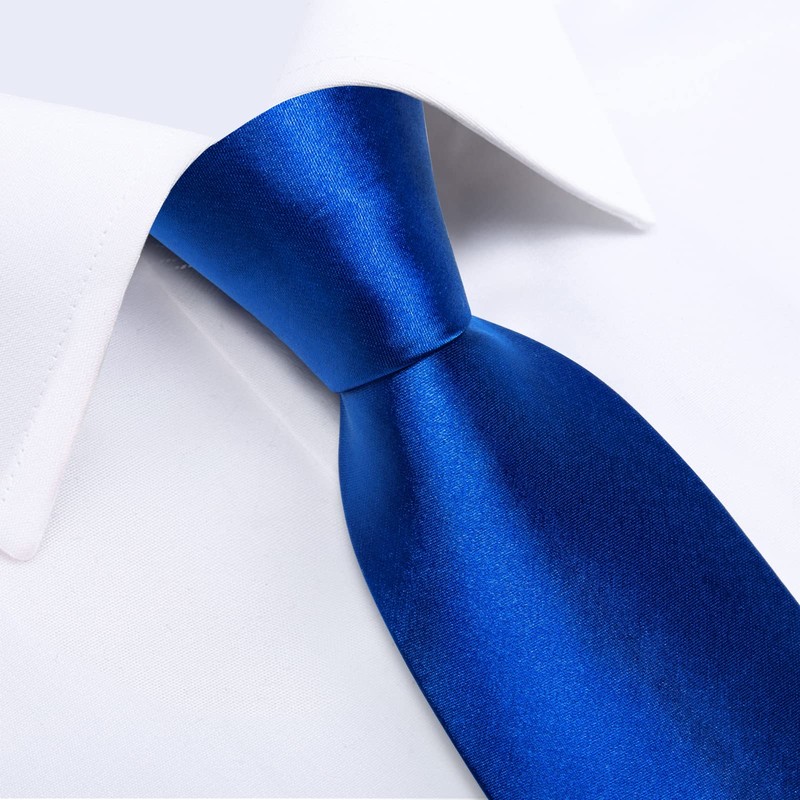DiBanGu Solid Tie - Conjunto de corbata y pañuelo de