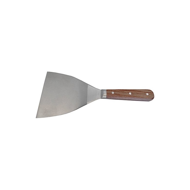 HAROMAC Rosewood Painter's Spatula, 100 mm, Stainless Steel, Rosewood Handle,