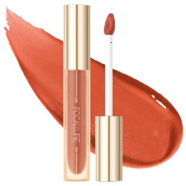 FOCALLURE Glasting Water lip Tint,Non-Sticky Long Lasting Liquid Lipstick,High Shine,Vivid 16 Colors,Glossy Finish Lipgloss for Daily Use