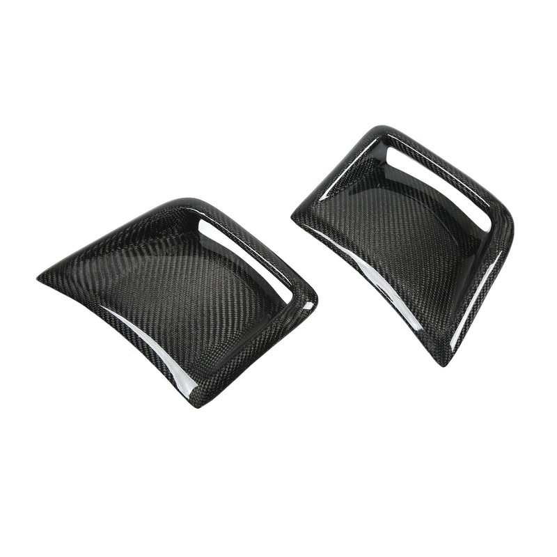 Carbon Fiber Front Bumper Side Vent Cover Replacement for STI