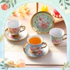 Teenyyou Tea Cups and Saucers Set of 12 Tea Party