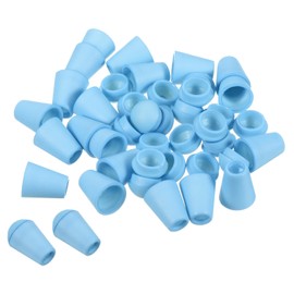 PATIKIL Bell End Stoppers, Pack of 20 Cord Locks for Drawstring Bags, Light Blue, lightblue