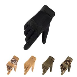 HYCOPROT Mens Full Finger Utility Gloves Airsoft Breathable Lightweight Screen Touching for Shooting Cycling Rock Climbing Outdoor Sports